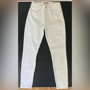 Everlane Straight High Rise Ankle White Jeans Womens Size 28
